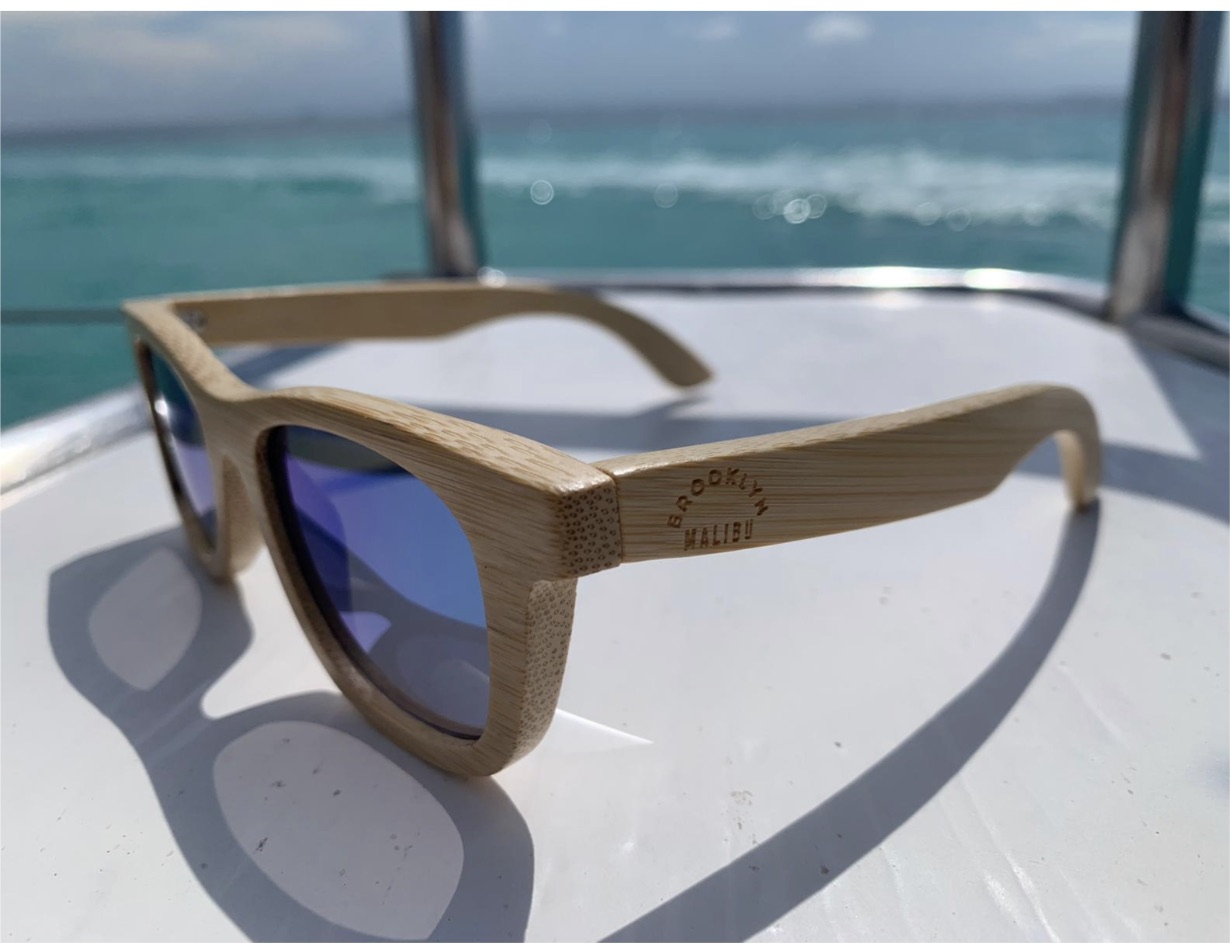 JAXON Eco-friendly Polarized Bamboo Sunglasses for Kids (includes FREE bamboo sunglass case)
