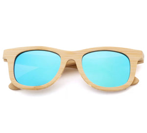 JAXON Eco-friendly Polarized Bamboo Sunglasses for Kids (includes FREE bamboo sunglass case)